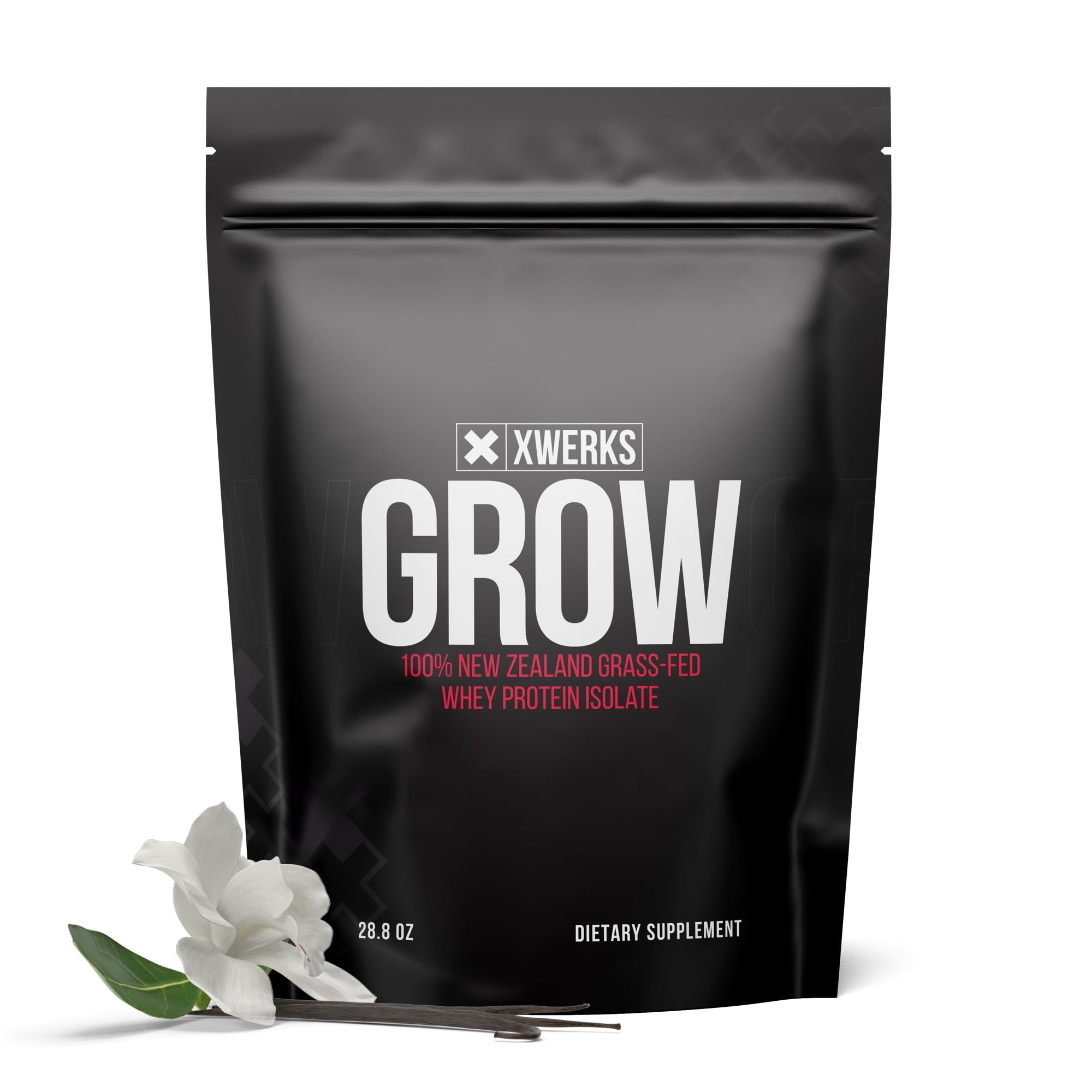 Xwerks Grow 100% New Zealand Grass-Fed Whey Protein - 25g of Pure Isolate Protein